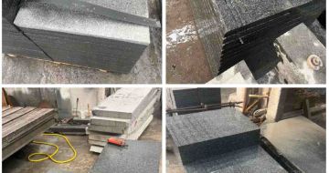 曲靖 芝麻黑地铺石材