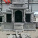 曲靖 芝麻灰高档墓碑，土墓，可定制