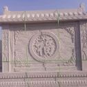 曲靖 芝麻白花岗岩屏风，照壁，影壁
