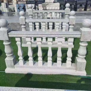 曲靖 别墅石材栏杆特写