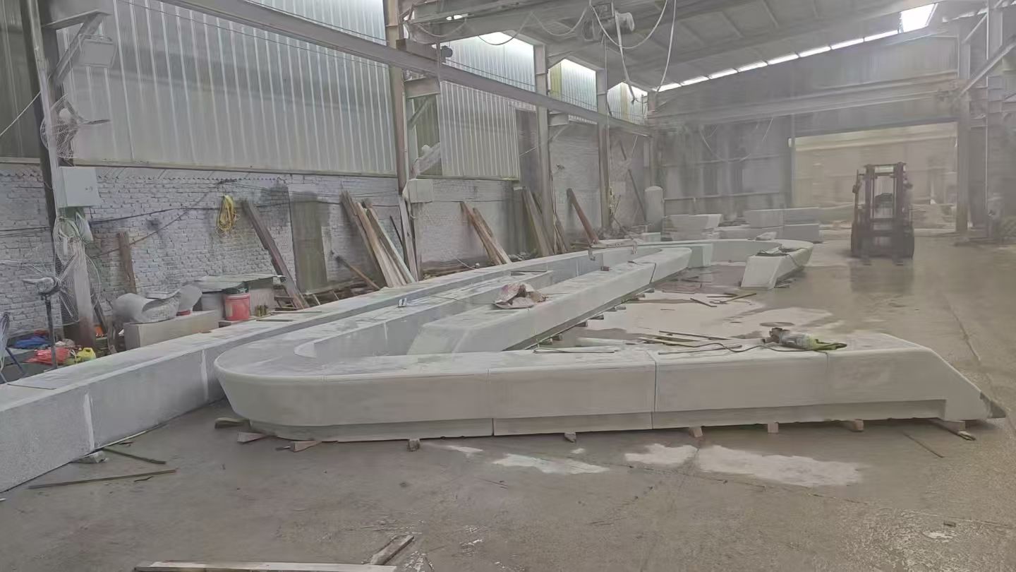 曲靖 花岗岩整石坐凳拼装