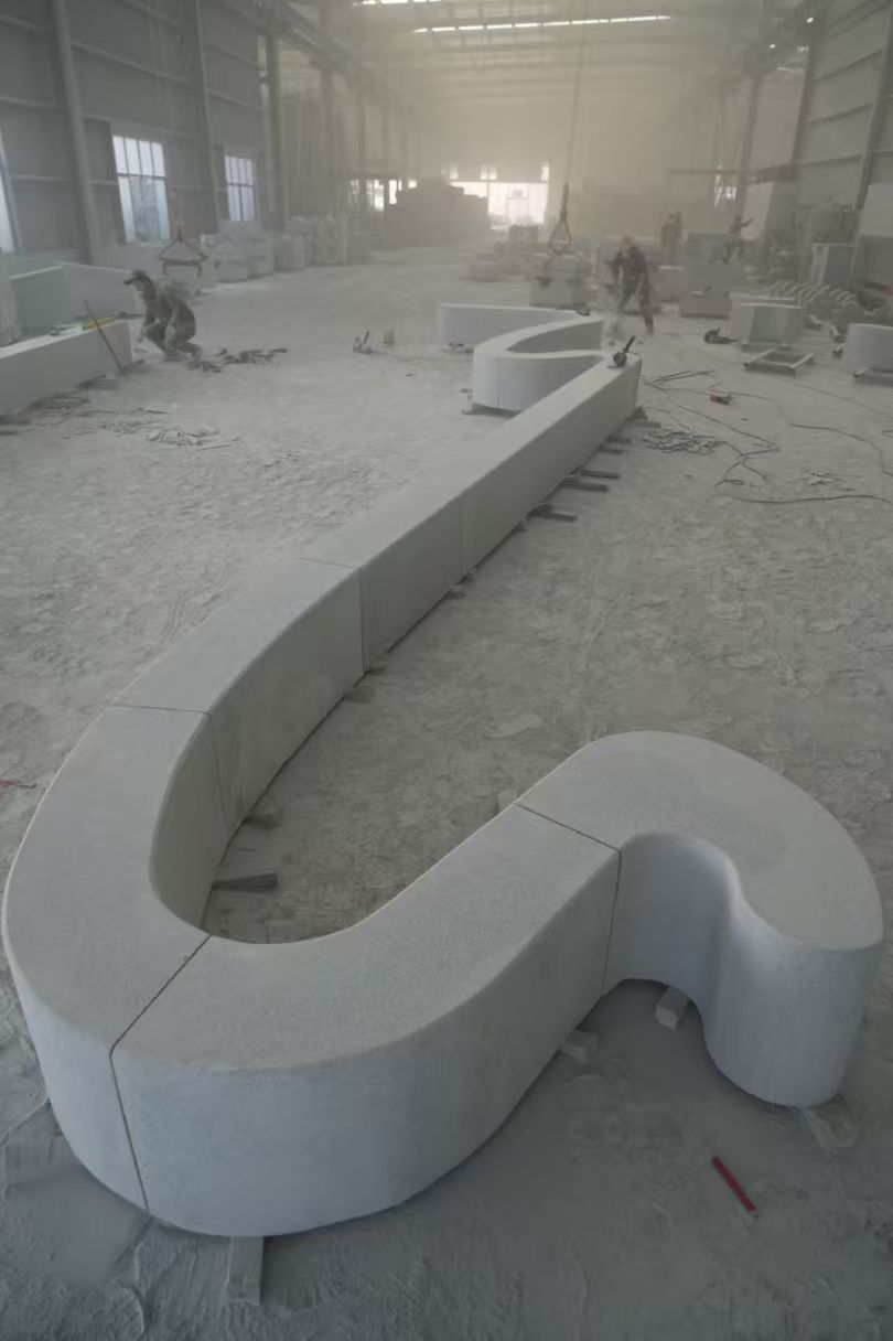 曲靖 花岗岩整石坐凳拼装